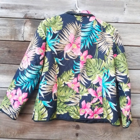 Anne Carson Petit Silk Lined Jacket Tropical - Picture 3 of 7